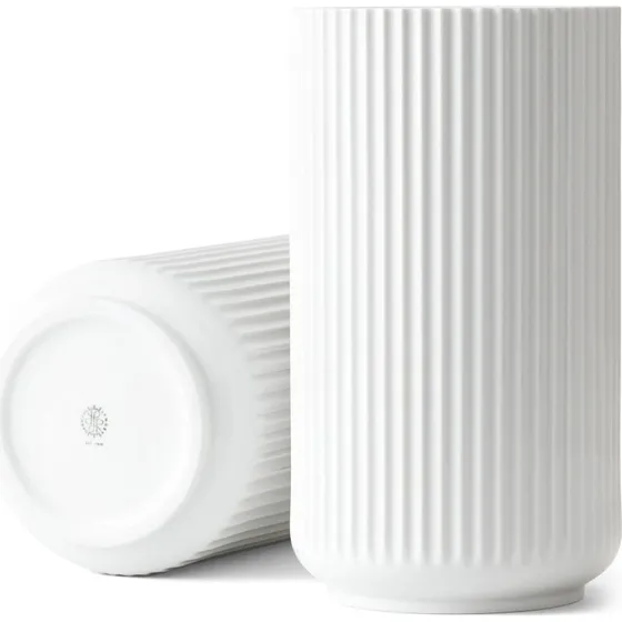 Lyngby Vase 31 cm  Hvid porceln