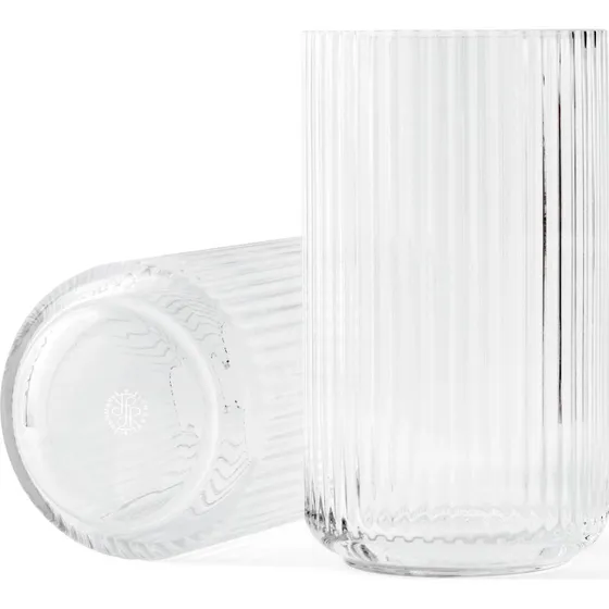 Lyngby Vase 25 cm  klar glas