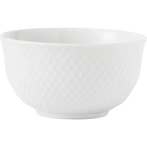 Lyngby Porceln Rhombe skl 11 cm, hvid