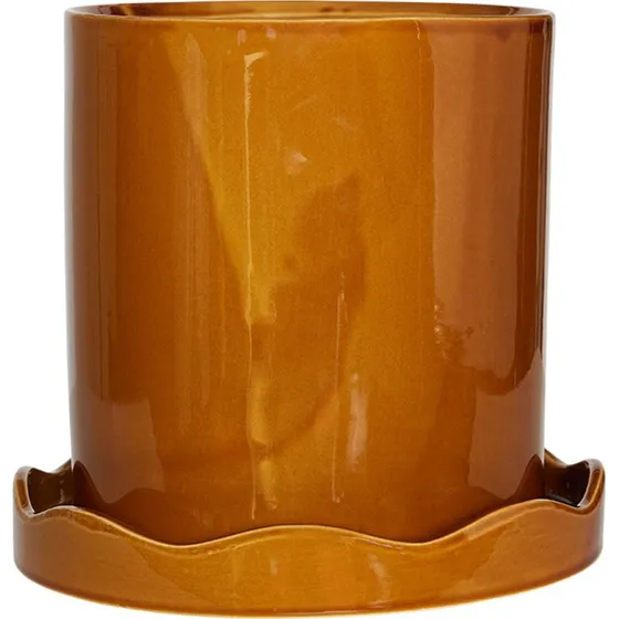 OYOY Nami urtepotte medium Ø21,5 cm – hvid stentøj