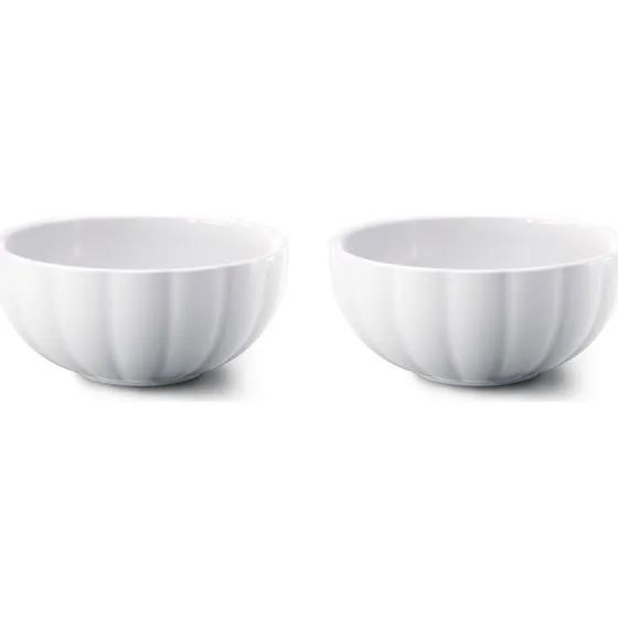 Georg Jensen Bernadotte sklst 2-pak 7,4 cm - hvid