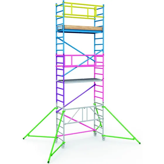 Zarges PaxTower 1T langside gelænder, gul (2 stk)