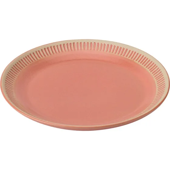 Knabstrup Colorit tallerken Ø22 cm - Coral