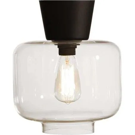 Globen Lighting Ritz plafond klar/sort (25x26 cm)