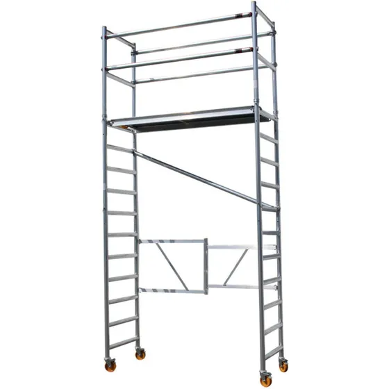 CUSTERS Foldestillads 178×74 cm – arbejdshøjde 4,8 m m/gelænder