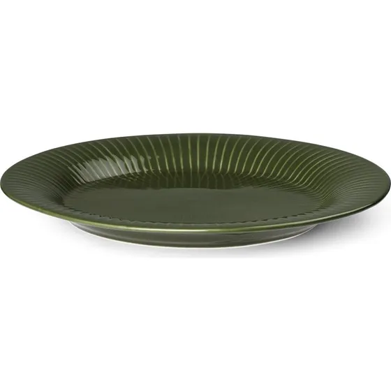 Kähler Hammershøi ovalt fad 28,5 cm – mørkegrøn