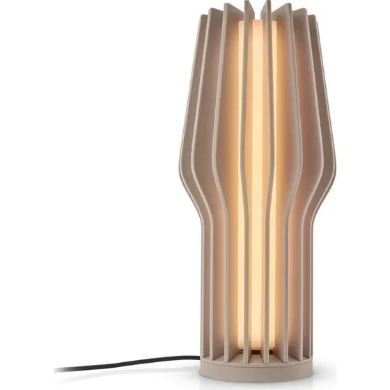 Radiant genopladelig bordlampe 25 cm – pearl beige