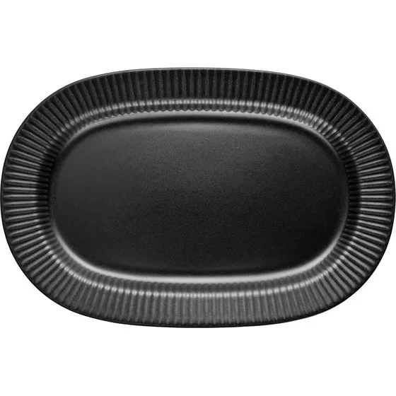 Eva Trio Legio Nova Black ovalt serveringsfad 37x25 cm