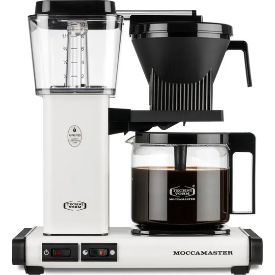 Moccamaster Automatic kaffemaskine 1,25 L – mat hvid