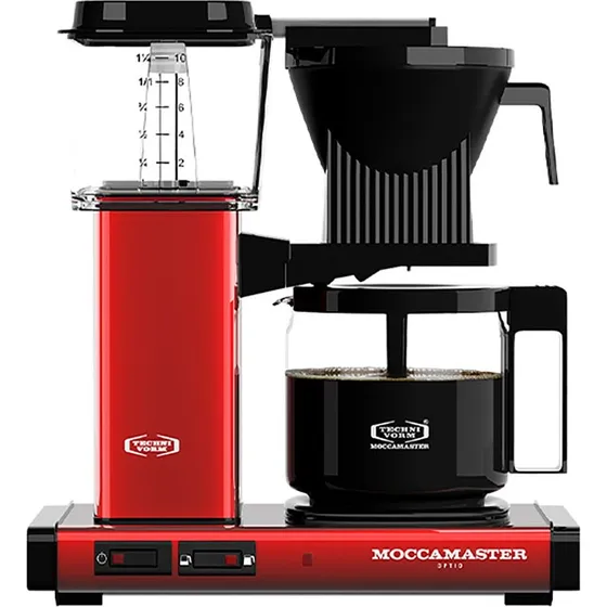Moccamaster Optio Kaffemaskine 1,25 L – Metalic Red