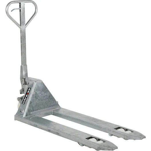 VL palleløfter 2500 kg 1150 mm – galvaniseret, boogie nylonhjul