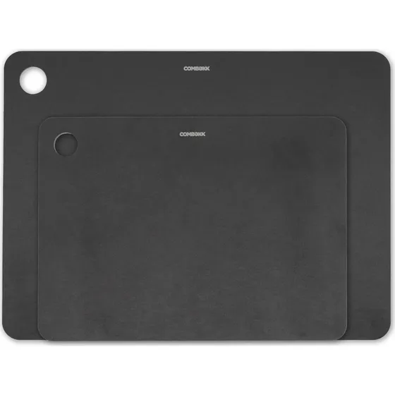 Combekk 2-pak skrebrt i tr, sort (lille + stor)