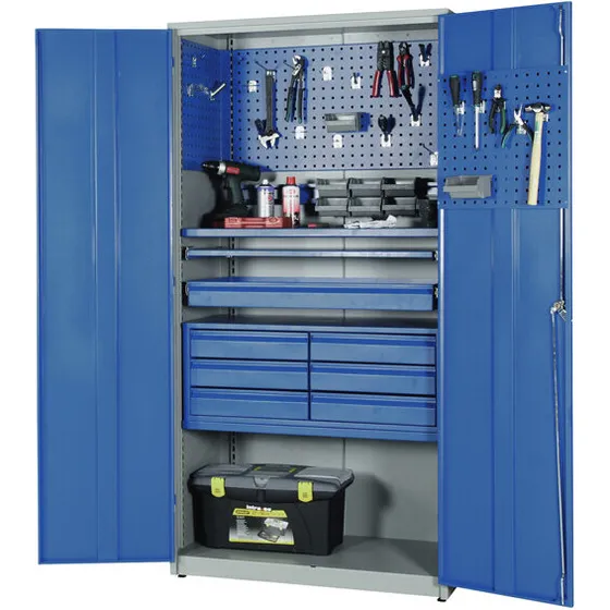 IWE Værkstedsskab IWE2000 2000x1020x540 mm, grå/blå