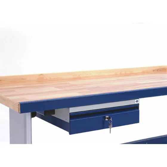 Blika skuffe m/ lås til værkstedsbord 46,5x50,5x14,5 cm