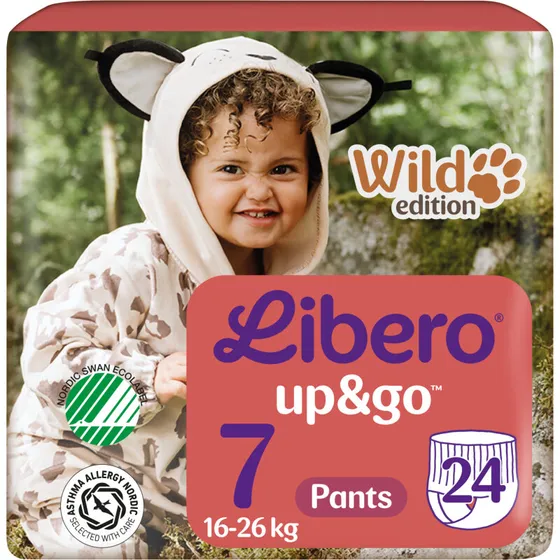 Libero Up&Go 7 Bukseble 16-26 kg, 24 stk