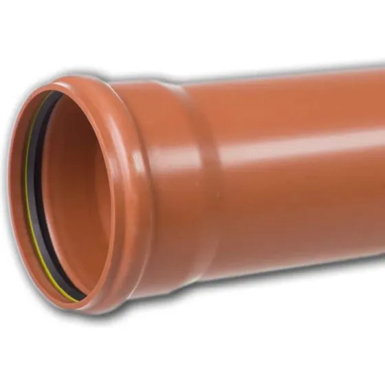 Kaczmarek PVC-kloakrør 110 x 6000 mm, klasse S (SN8) EN1401