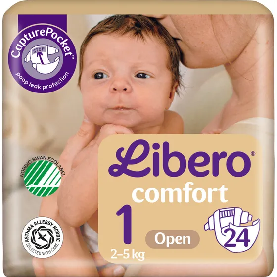 Libero Comfort Str. 1 (2–5 kg) 24 stk