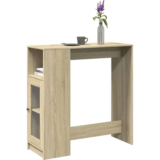 Barbord med hylder 101x40x103,5 cm - Sonoma Eg