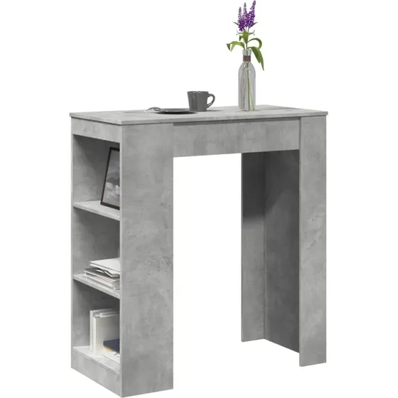 Barbord i konstrueret tr 95x47x103,5 cm  betongr