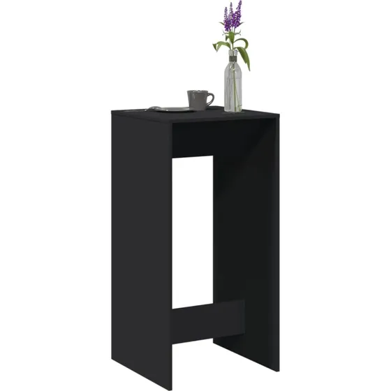 Barbord 51x50x103,5 cm - sort konstrueret træ