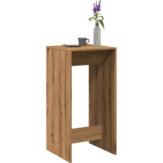 Barbord 51x50x103,5 cm – konstrueret træ, gammelt trælook