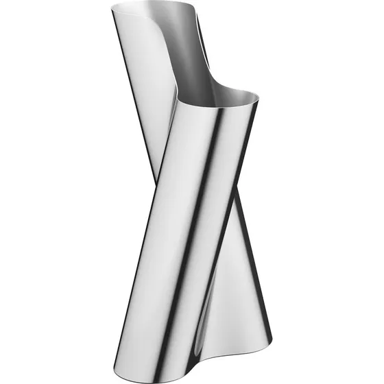 Georg Jensen Lituus gulvvase, håndpoleret stål