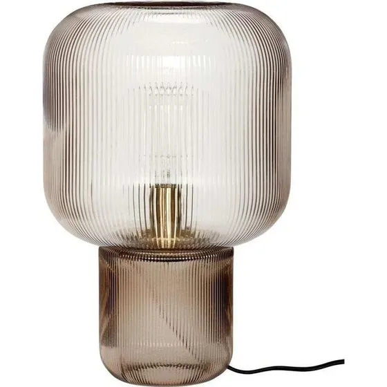 Hbsch Pirum Bordlampe 27 cm - Rget Glas