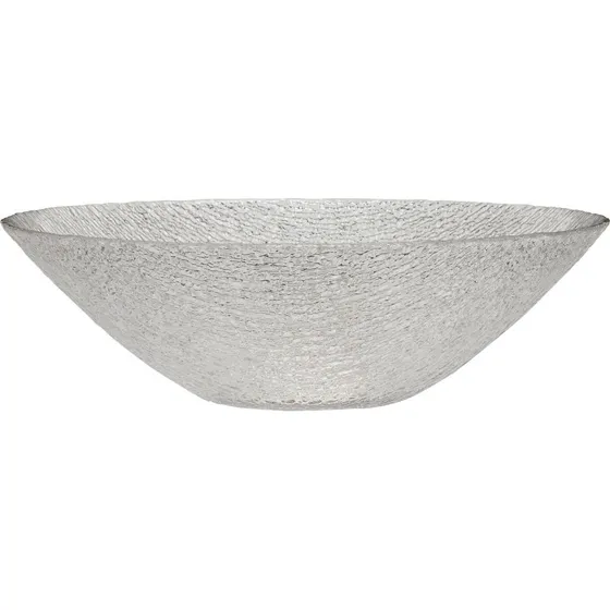 Hübsch Fuyu skål Ø25 cm i struktureret klar glas