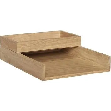 Hübsch Rail Organizer Set – Natur, 2 dele