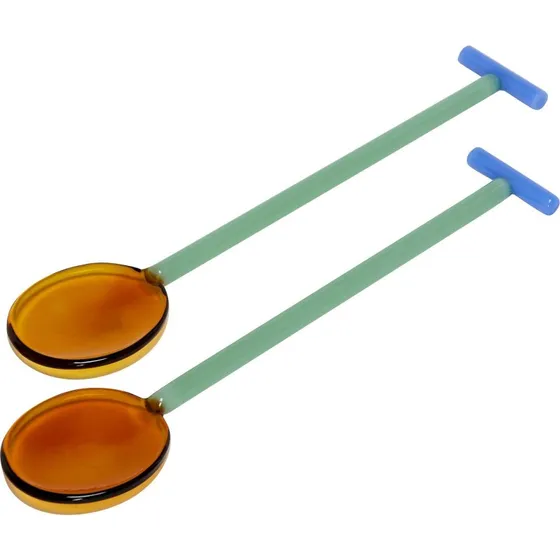 Hbsch Crave salatbestik 2 dele  multicolor glas