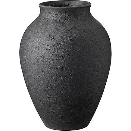 Knabstrup Keramik vase 20 cm - sort