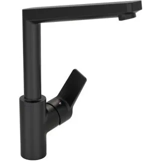 Oras Twista køkkenarmatur mat sort med høj tud