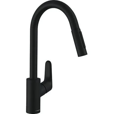 Hansgrohe Focus M41 køkkenarmatur 240 mm udtræk, mat sort