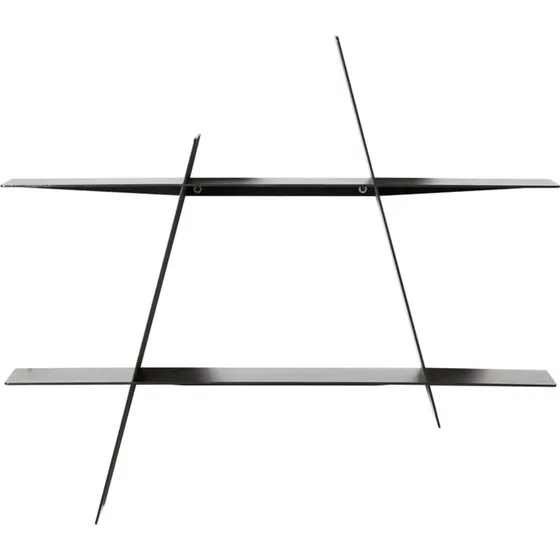 Andersen A-Shelf væghylde Medium, sort stål