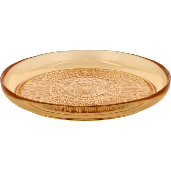 Bitz Kusintha glastallerken 25 cm - rav (Amber)