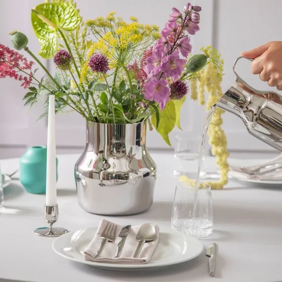 Gense Dorotea vase 18x19,5 cm  blankt stl