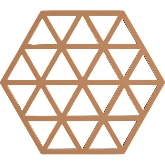Zone Triangle bordskåner i silikone – terrakotta