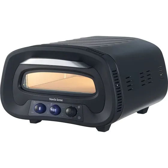 Nordic Sense elektrisk pizzaovn 1700W  sort