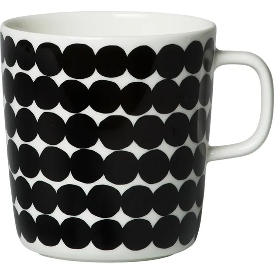Marimekko OIVA Rsymatto krus 4 dl - sort/hvid
