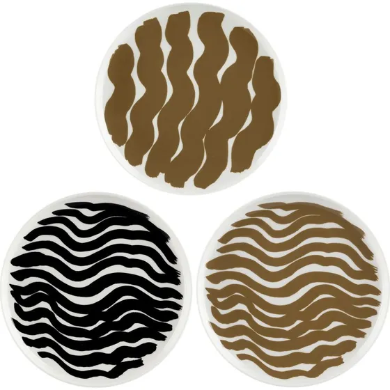 Marimekko Hyrily tallerken 20 cm, 3-pak