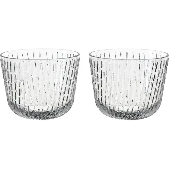 Marimekko Syksy tumblerglas 2 dl, 2-pak - klart
