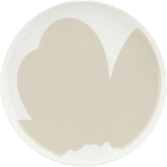 Marimekko Iso Unikko tallerken 25 cm  hvid/str
