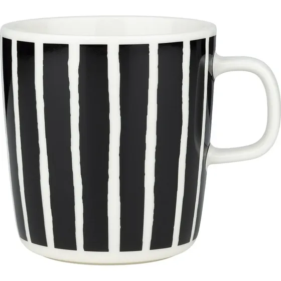 Marimekko Piccolo krus 40 cl  sort/hvid