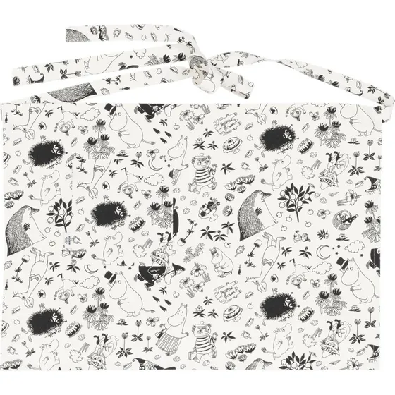 Arabia Mumi forklæde - Off-white med Mumitrolden