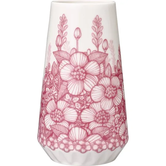 Arabia Huvila vase 19 cm, rosa porceln