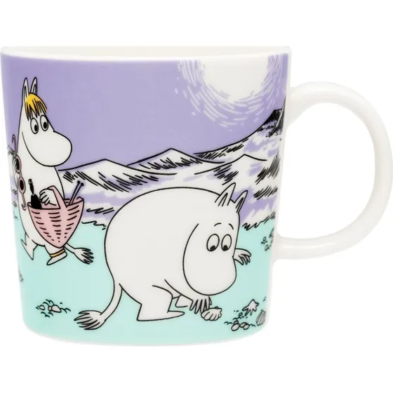 Arabia Mumin krus 'En dag p stranden' 30 cl