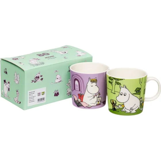 Arabia Moomin Snorkfrken & Mumitrolden 2-pak 30 cl