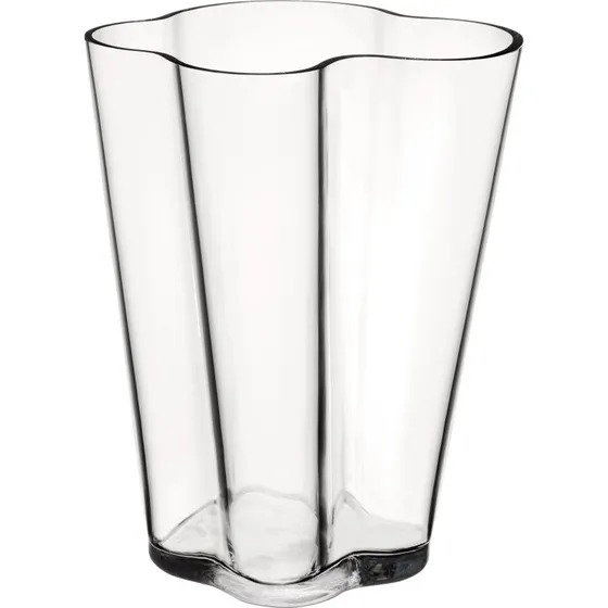 Iittala Aalto Vase 27 cm – Klar (mundblæst glas)