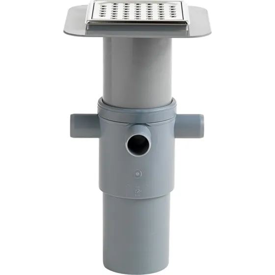 Wavin 110 x 40 mm gulvafløbsbrønd med top, komplet