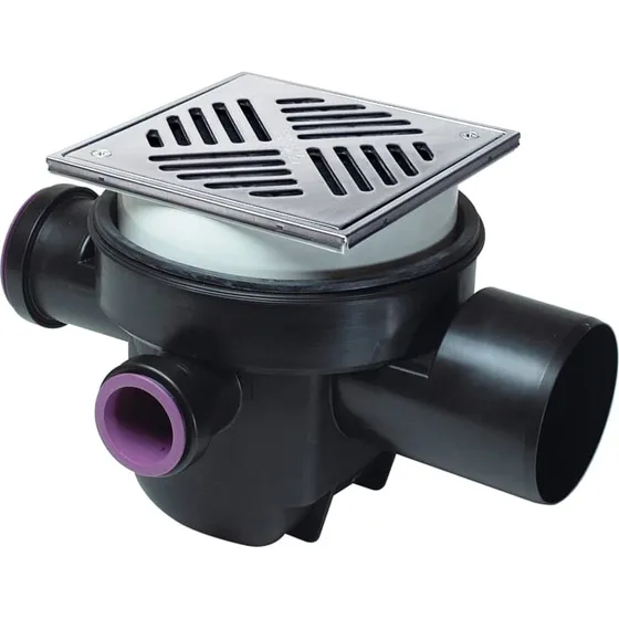 Lauridsen Kessel gulvafløb 110 mm med højvandslukke & rist